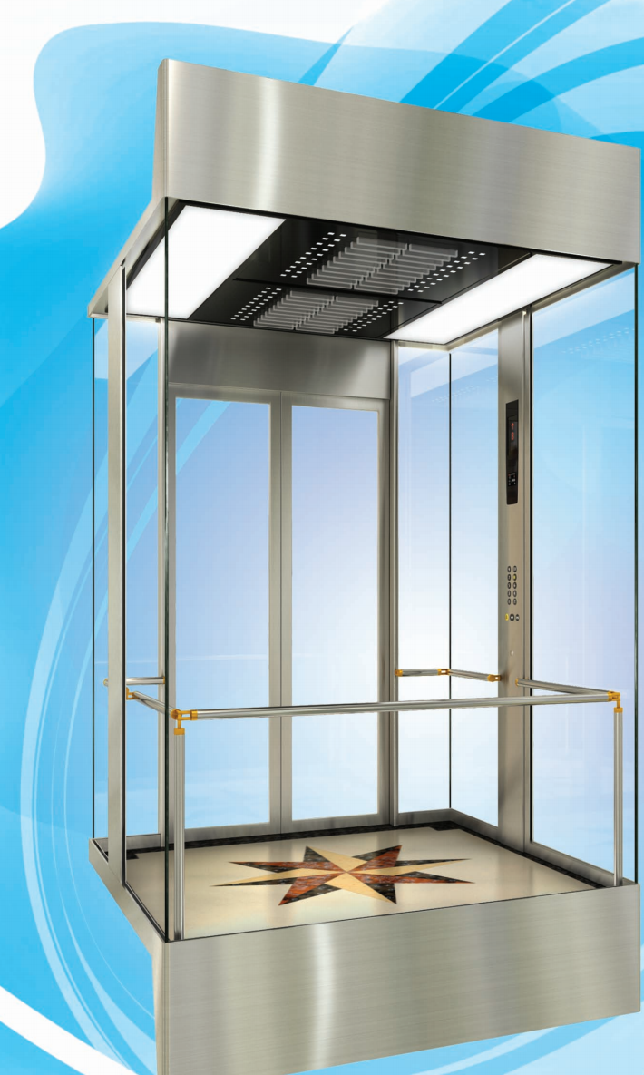 河南三菱电梯四面观光电梯