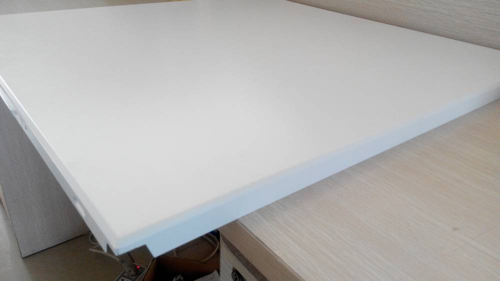 写字楼办公室顶面装修隔音白色微孔08mm镀锌钢板天花