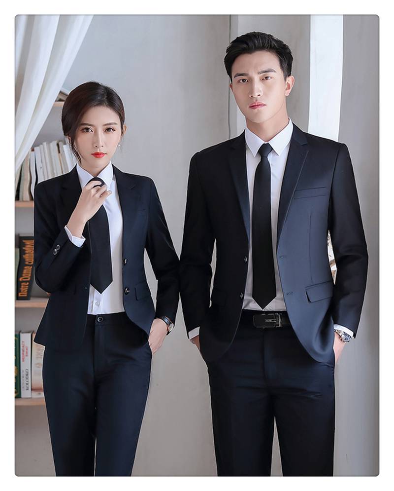 定做团体职业装西服定制ol装外套时尚男女商务宝蓝色西装工服