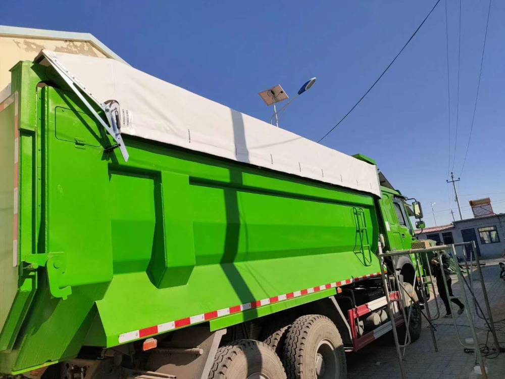 10自卸车渣土车自动篷布加盖01:00皮卡加装帆布后雨棚货厢盖后盖尾箱