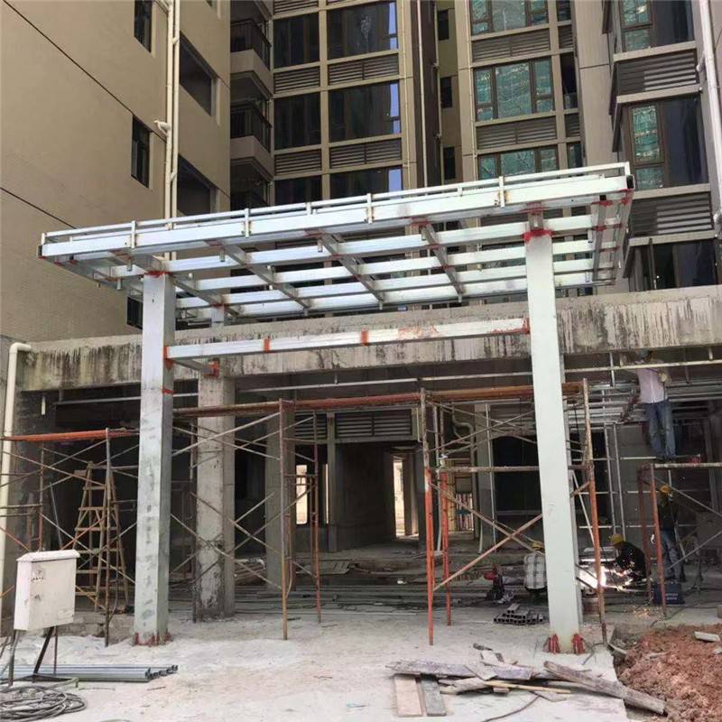 工业区门头铝单板定制外墙钢结构焊接铝单板安装