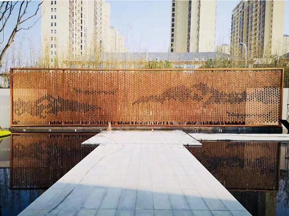 影视基地风动墙幕墙免组装外墙风铃幕墙