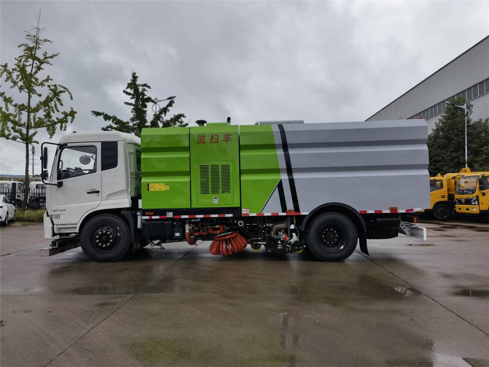 前置吸铁装置天锦16方洗扫车16吨道路清扫车加装吸铁装置