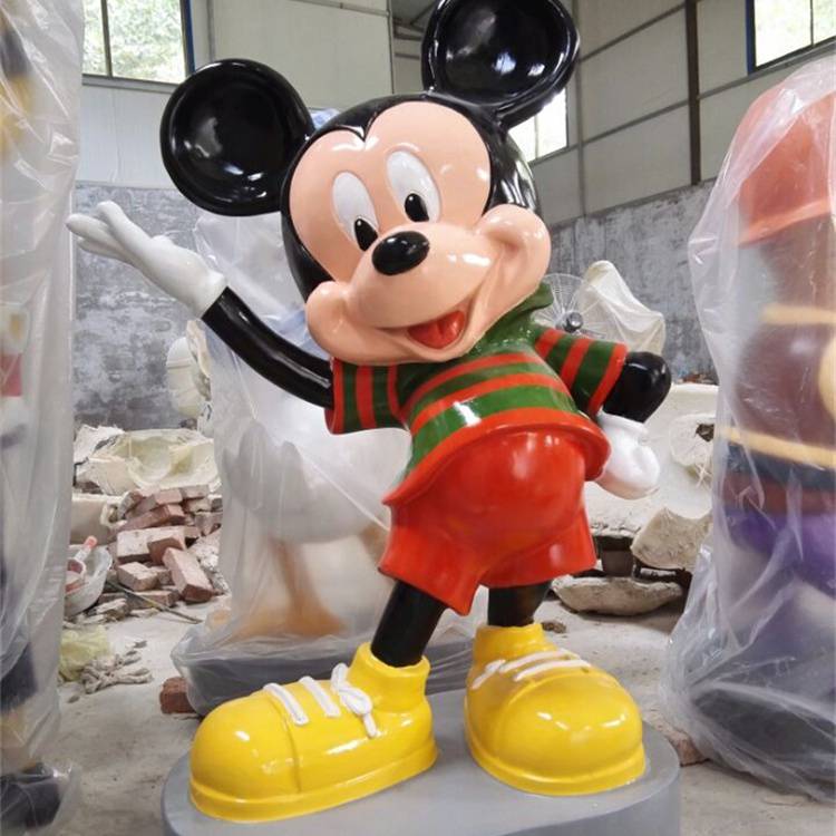 玻璃钢卡通米奇雕塑米老鼠动漫人物公仔景观摆件