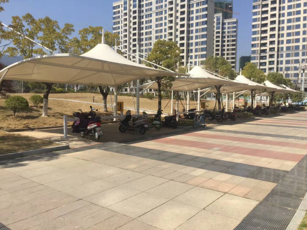 南通膜布汽车停车棚安装膜结构汽车棚搭建耐风吹雨打