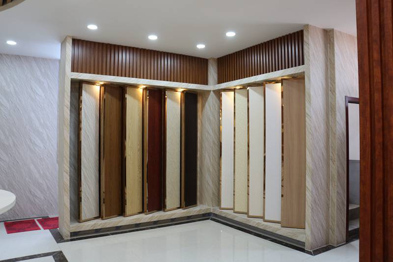 东莞生态木天花竹木纤维墙板批发山东步威塑胶