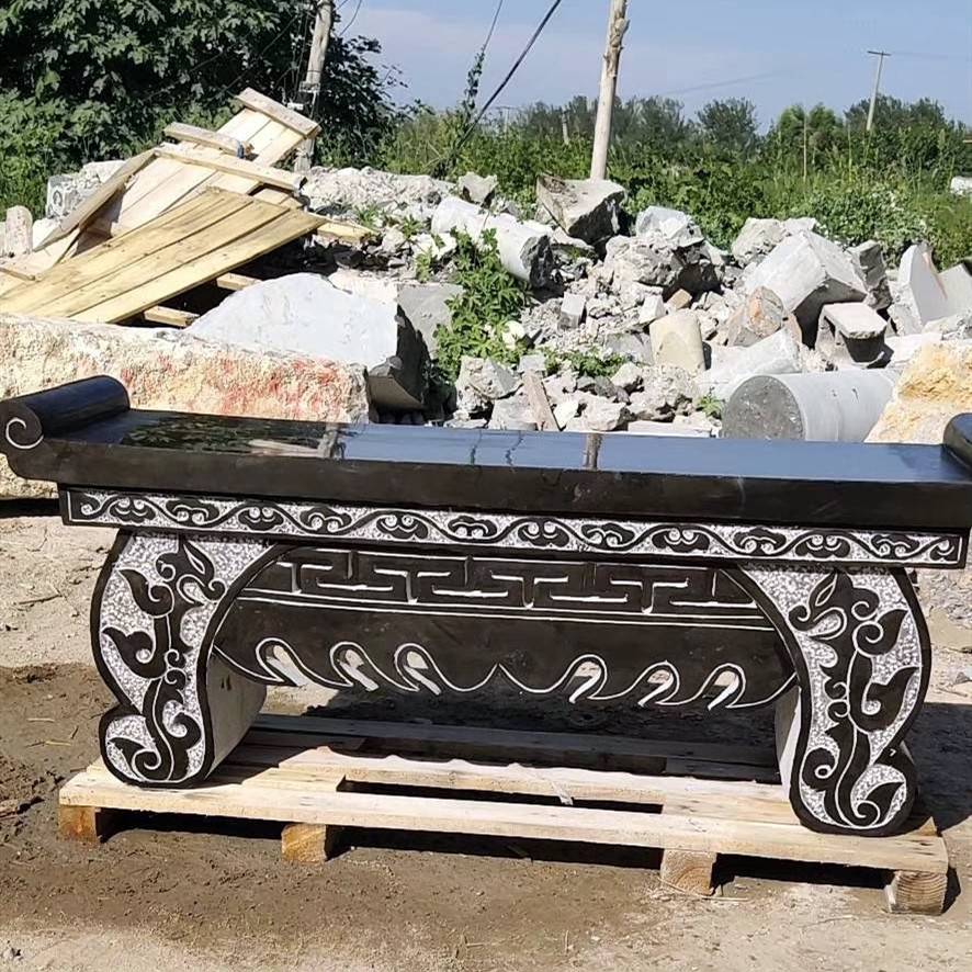 方形供奉供桌石头供桌摆件墓地供桌