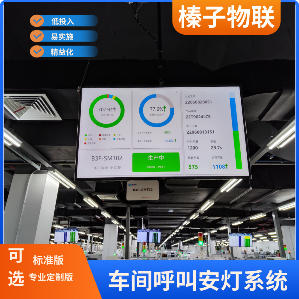 SMT车间安灯系统 工位报警 车间报警 电子看板