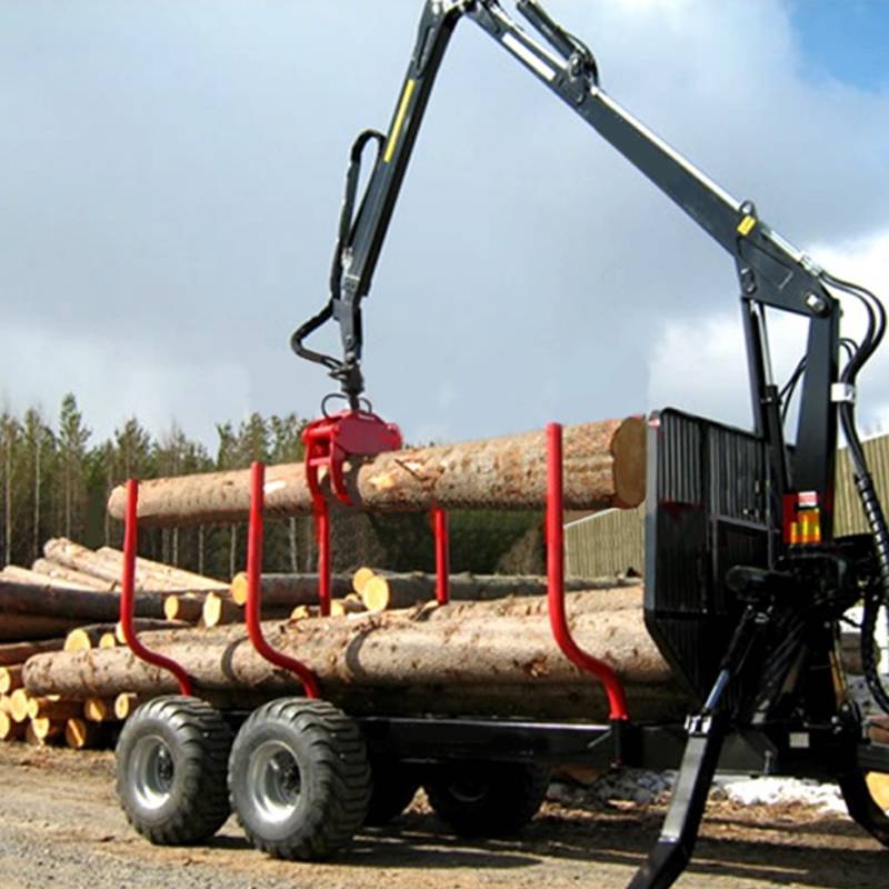 随车装载抓木机轮式抓料机小型抓草机厂家