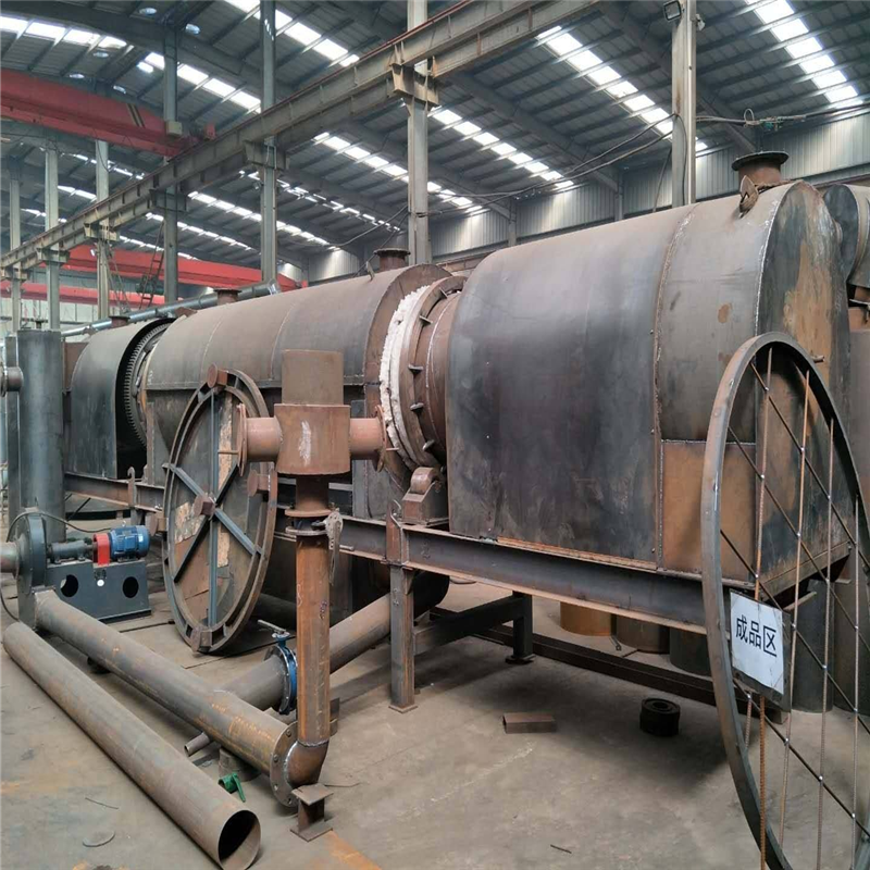 生物质颗粒炭化设备炭化炉生产线河南炭化机供应棕榈壳炭化机