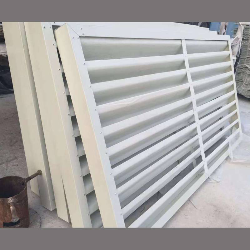 皮带通廊玻璃钢百叶窗使用寿命玻璃钢冷却塔配件河北恒冷