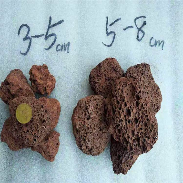 红色火山石批发玛琳5-8厘米大同批发