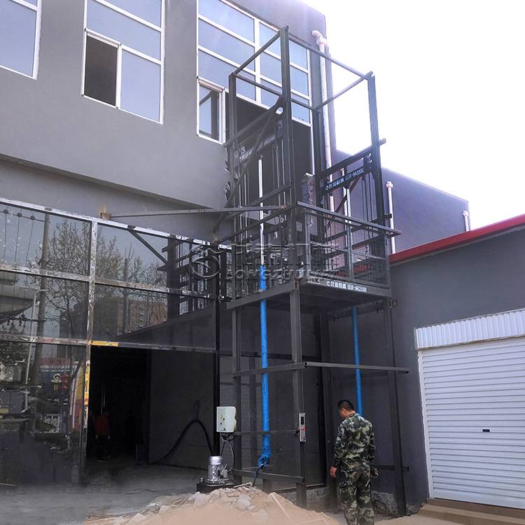 两层液压升降机楼层运货升降货梯厂家3吨货梯升降台