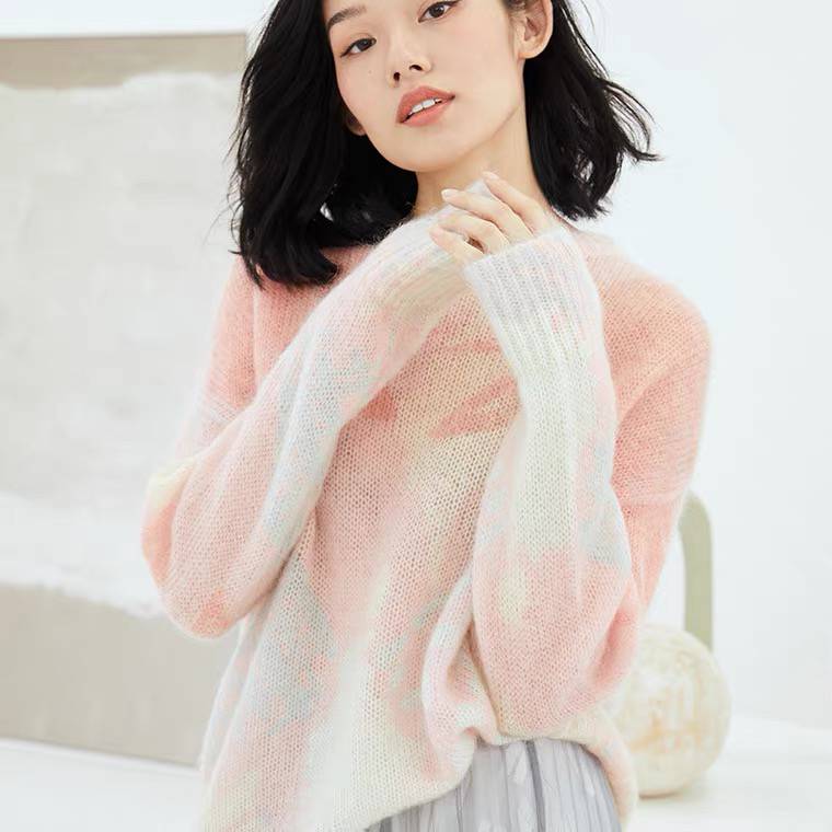 艾菲玛宽松澳毛女士圆领套头内搭上衣品牌折扣女装尾货批发