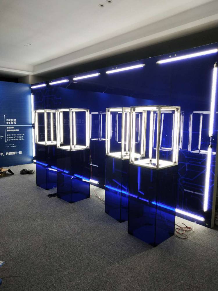 杭州高科技产品展厅设计展厅搭建展示柜定制服务商