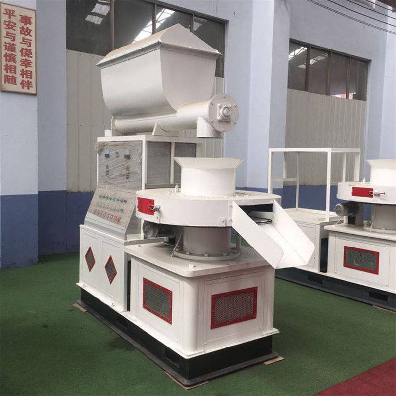 德辉玉米芯颗粒机450型自动稻壳压块机双排孔木屑制粒机