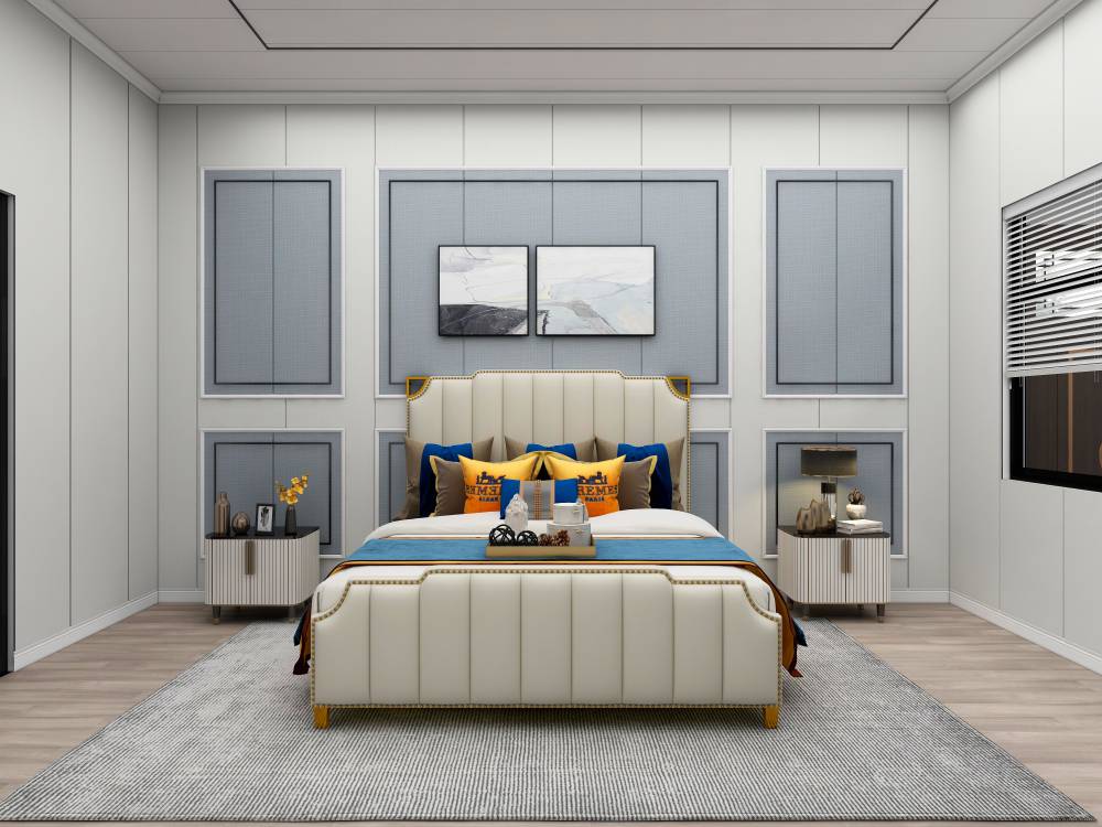 竹木纤维集成墙板快装集成墙面9mm厚度集成墙面椭圆孔v缝