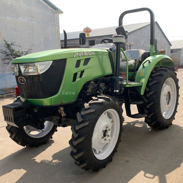 单杠四驱拖拉机农用果园拖拉机带犁地机四轮小型旋耕机