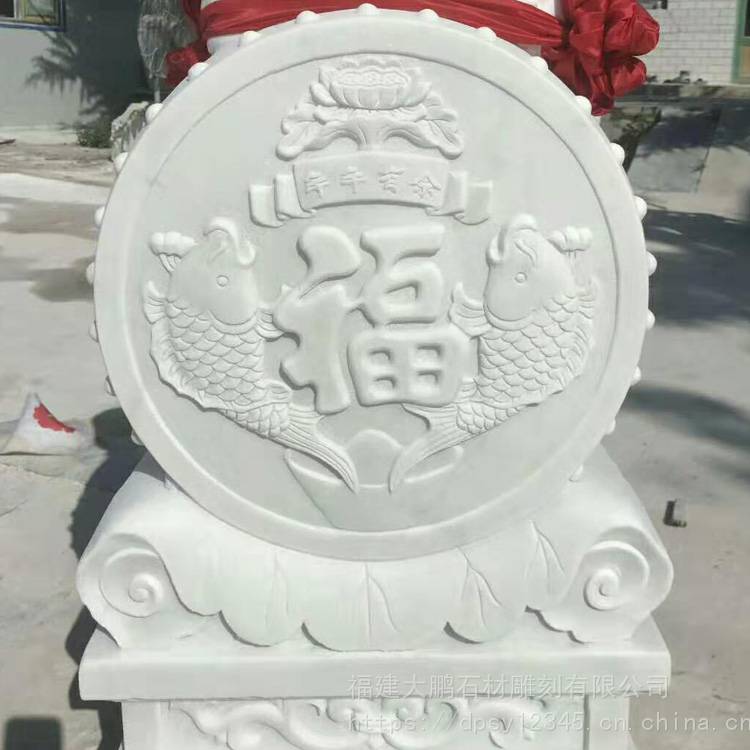 惠安石雕抱鼓石石鼓门枕石别墅庭院