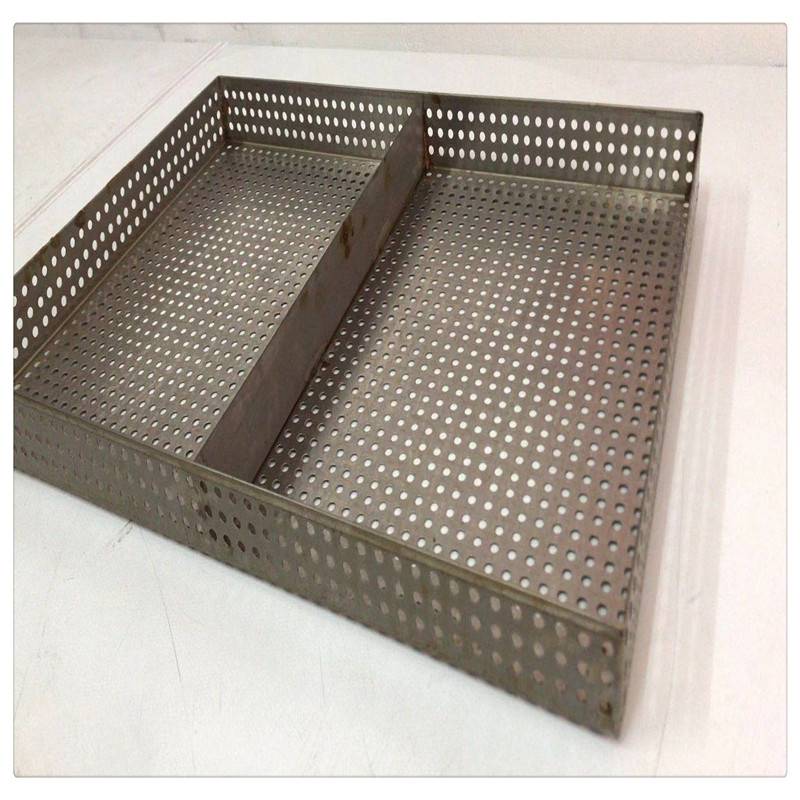 2孔2距不锈钢冲孔托盘725725外形不划手食品烘干晾晒托盘
