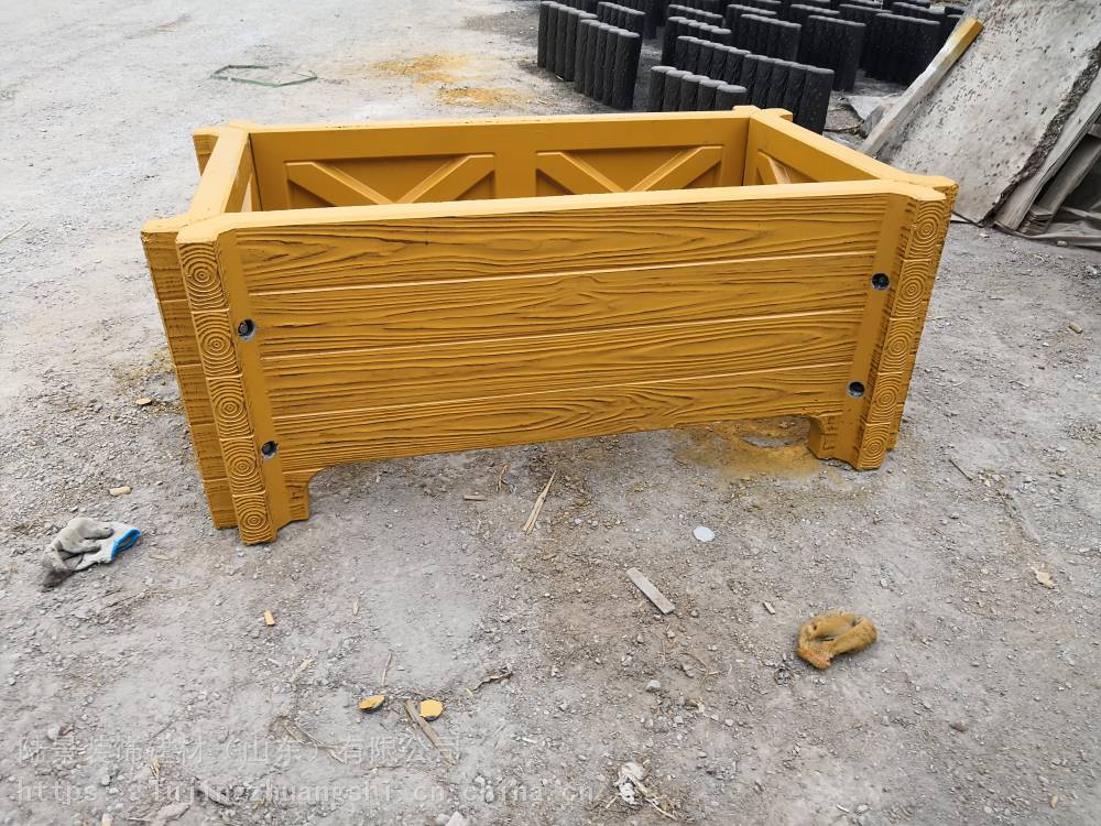 盐城水泥仿木纹花箱如何正确操作水泥仿木纹理花箱