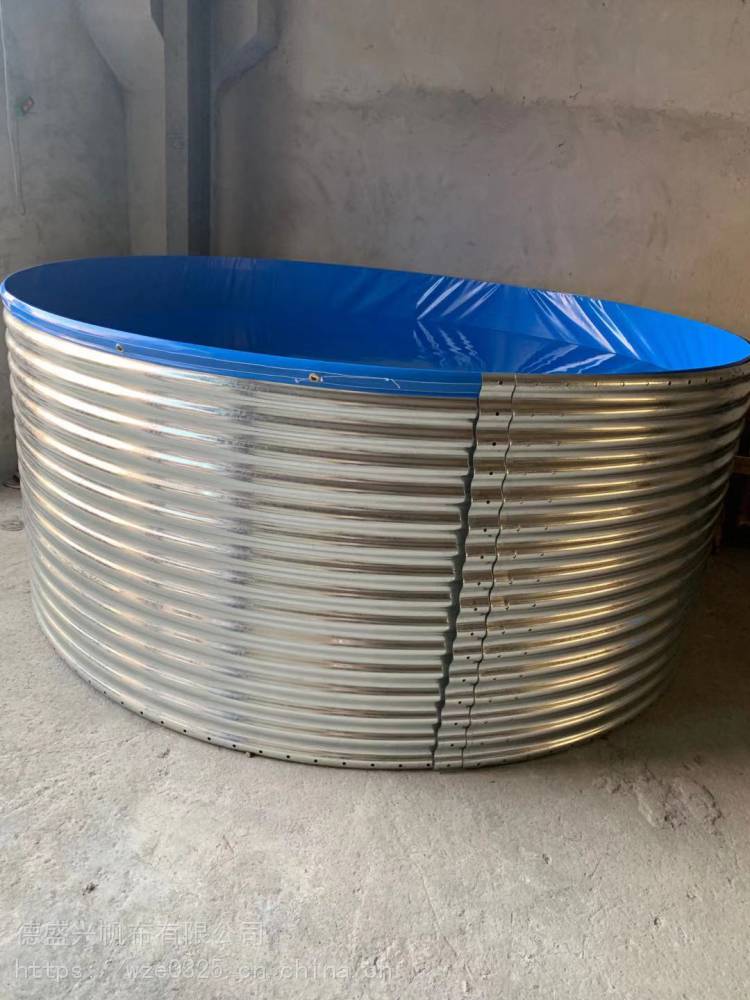 水产养殖帆布水池定做养殖水池加工帆布鱼池生产厂家