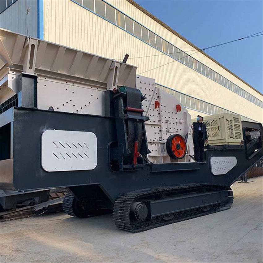 鼎泉矿山设备移动破碎机履带式移动破石站反击式粉碎站gzd1000654