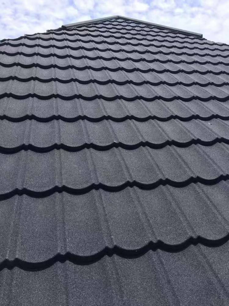 内蒙古彩石金属瓦厂家工程项目瓦平改坡瓦镀铝锌瓦钢结构基础瓦屋面瓦