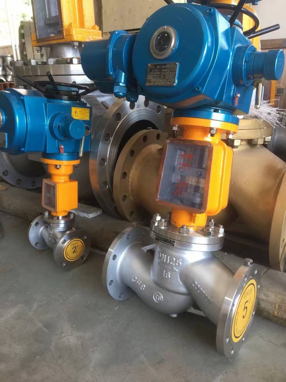 电动氧气法兰直通式截止阀dn250jy941w25t不锈钢截止阀图片