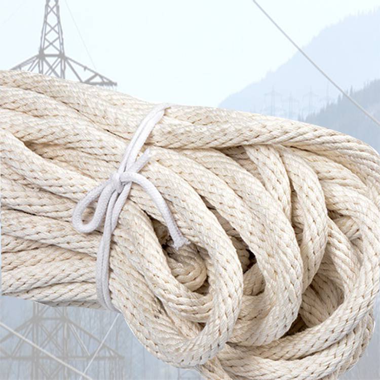 迎啸带电作业φ8普通白蚕丝绳电力φ10白蚕丝绳检修12米安全绳
