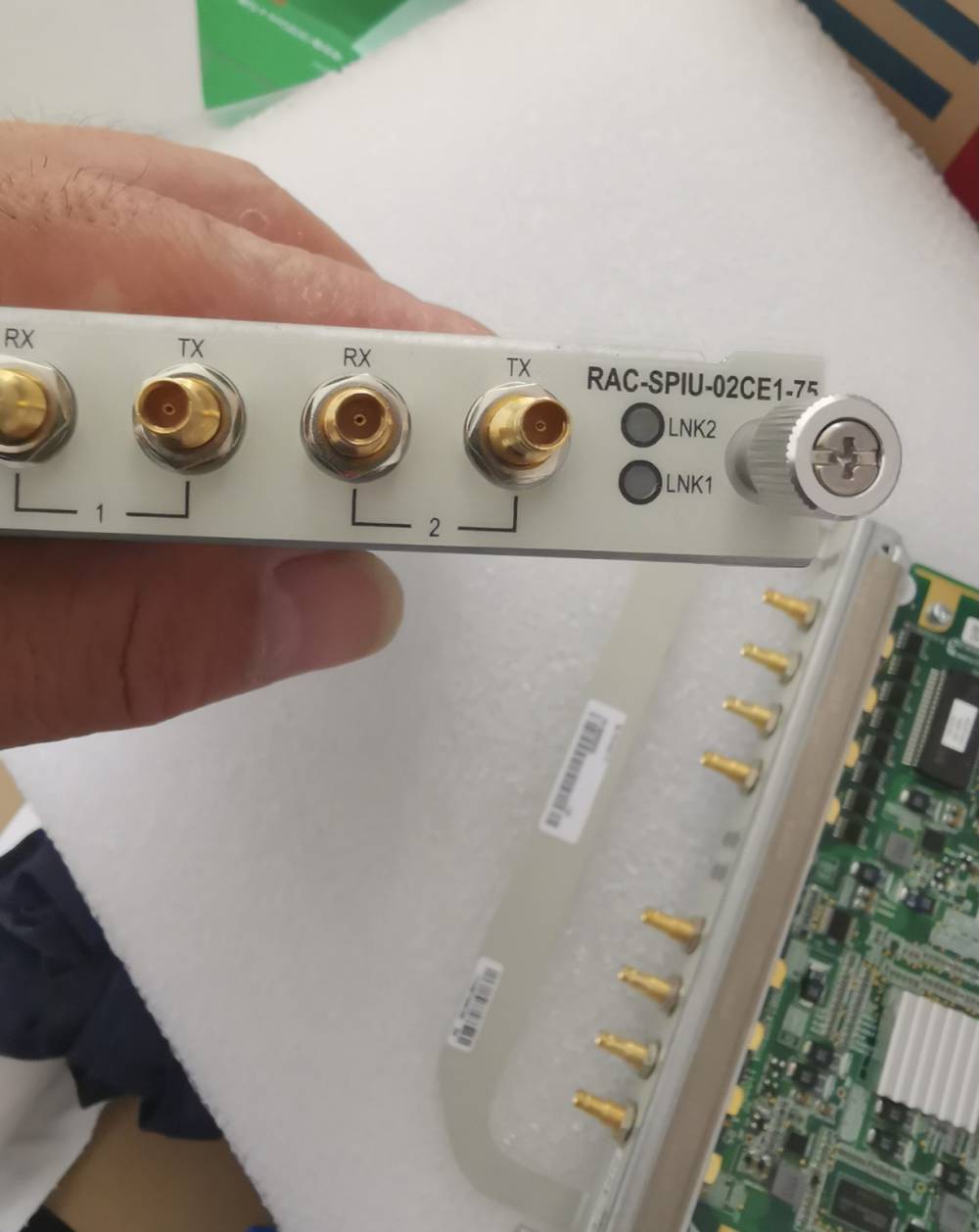 raespiu02ue175中兴zxr10路由器2端口非通道化e1接口板75欧图片
