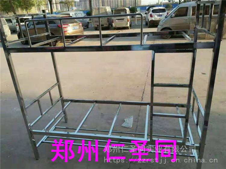 濮阳学校宿舍双层床_工厂铁床上下铺_员工宿舍双层床