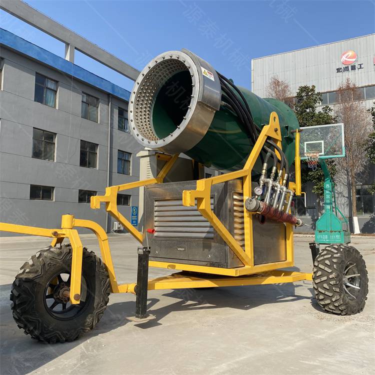 商用人工降雪机户外移动造雪机炮筒式大面积雪花机