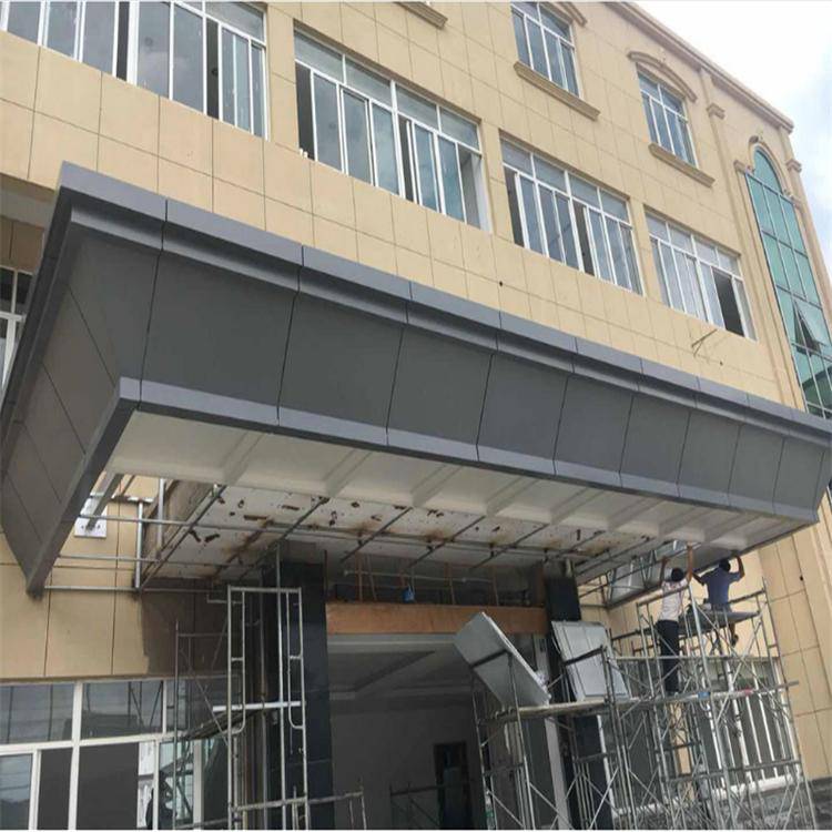 定制铝板门头廊架铝单板设计制作安装一站式供应商