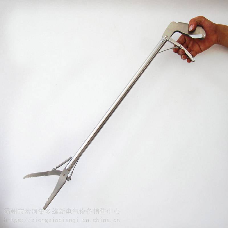 铝合金型捕蛇器型折叠捕蛇器双面钝齿蛇钩钳泥鳅蛇夹子