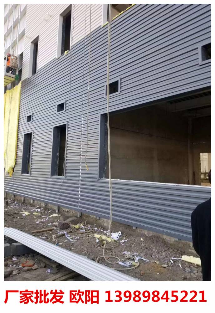 0厚ral9006氟碳烤漆铝波纹板 墙面横铺波纹板厂家