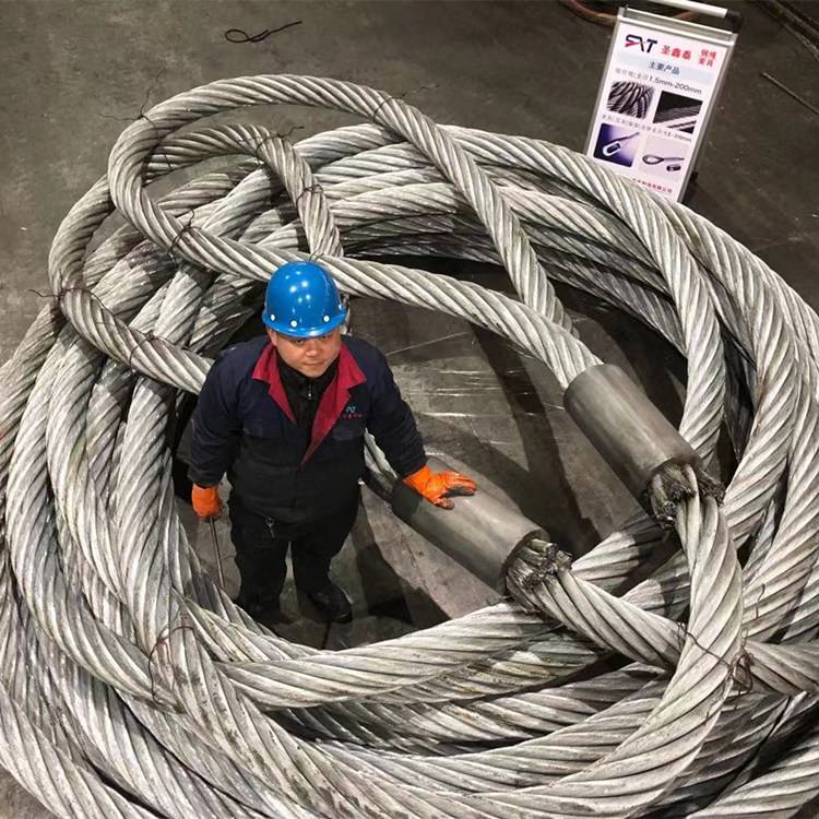 压制钢丝绳索具带钢接头