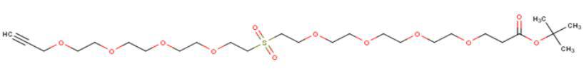 2055024-43-4，Propargyl-PEG4-Sulfone-PEG4-t-butyl ester