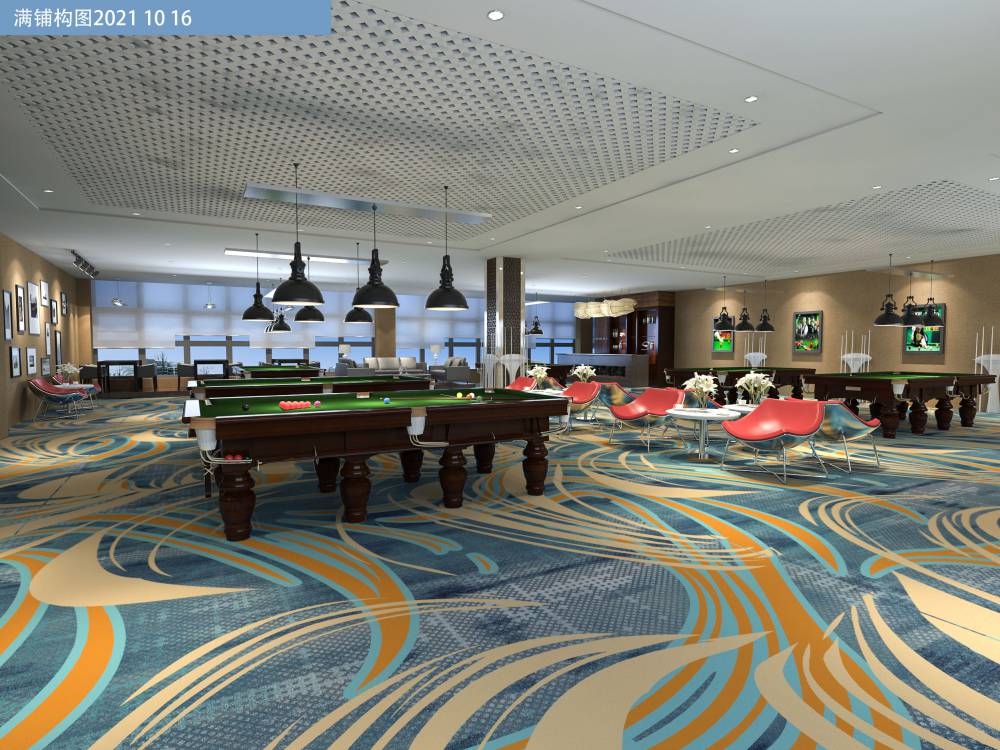 酒店宾馆地毯宴会厅走廊客房餐厅满铺地毯机制印花台球厅地毯厂家