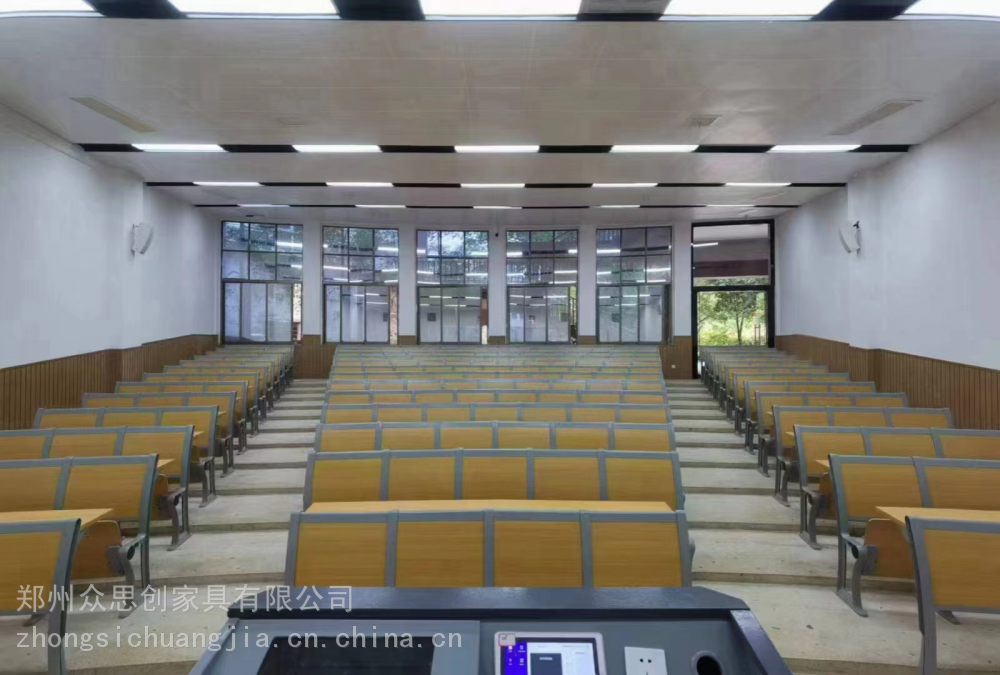 汕头潮阳学生教室铝合金折叠连排椅众思创家具