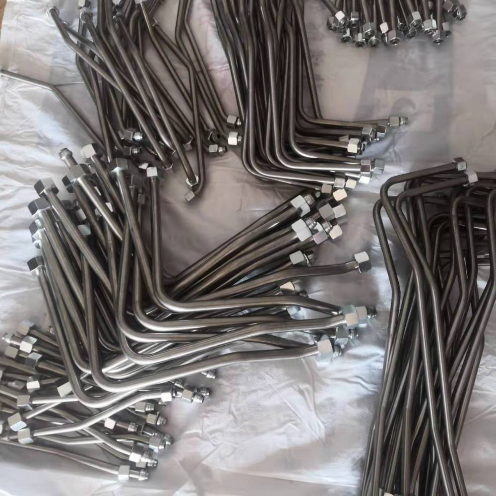 生产液压硬油管金属高压油管总成不锈钢液压钢管总成