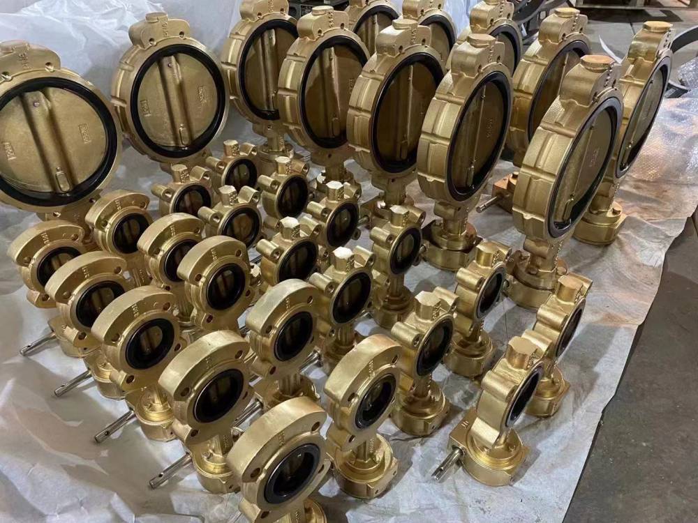 c95400标准船用蝶阀凸耳铜体蝶阀大口径青铜蝶阀塘业阀门