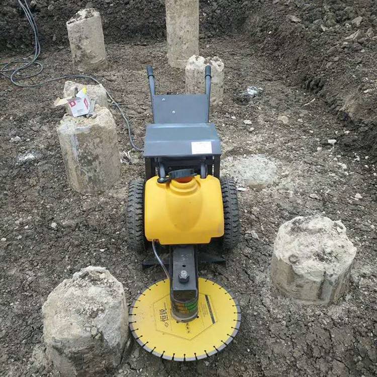 恒全圆桩截断机手推式柱子截桩机水泥管切桩机