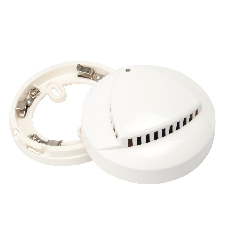 烟雾温度报警器烟温一体烟雾探测器感温器联网型24v