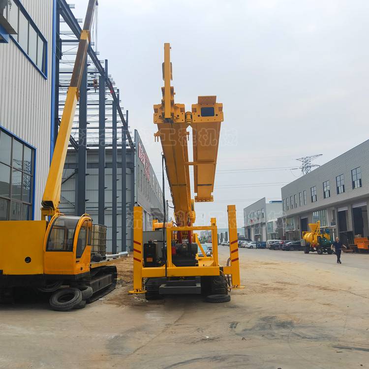 液压行走长螺旋打桩机抗浮锚杆螺旋钻机履带长螺旋桩机厂家
