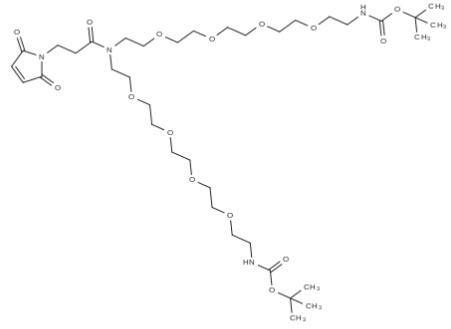 2128735-27-1，N-Mal-N-bis(PEG4-NH-Boc)