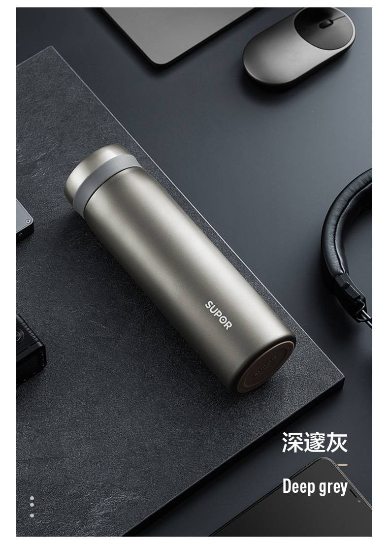 苏泊尔保温杯杯子316l不锈钢大容量男女士智能商务定制kc3