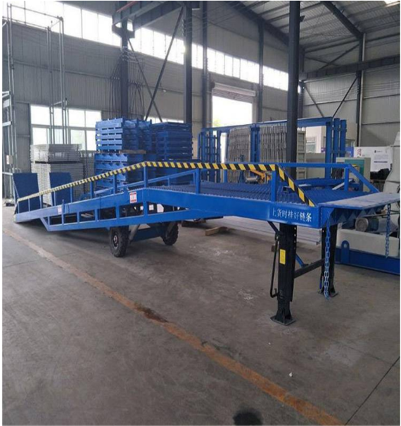 山东烟台航天牌液压装卸车平台大型物流仓储升降装车台
