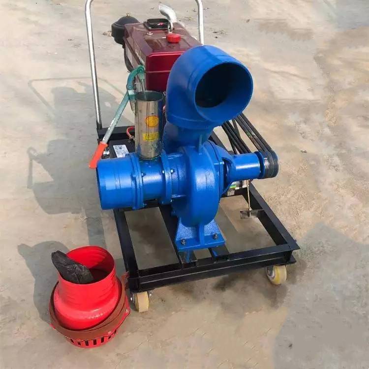 12寸超大型水泵工地抽水排水柴油款大流量灌溉泵方便移动