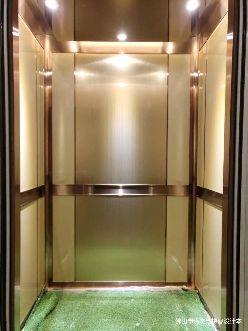 上海写字楼木饰面电梯轿厢定制装修图片大全 - 上海美佩电梯装饰有限